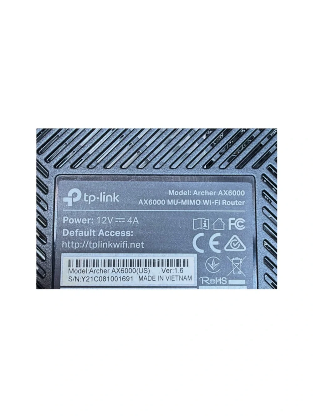 TP-Link Archer AX6000 WiFi 6 Router AX6000 8-Stream Smart Router - Picture 8 of 10